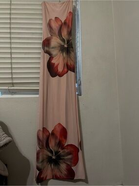 slim fit dress slacks Sasha Formal High Slit Wrap Dress